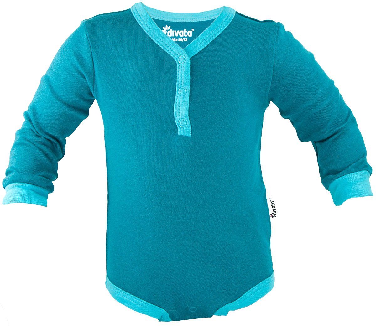 divata Langarmbody Langarm Baby Body mitwachsend - Babybody Jungs Frühchen Kleidung