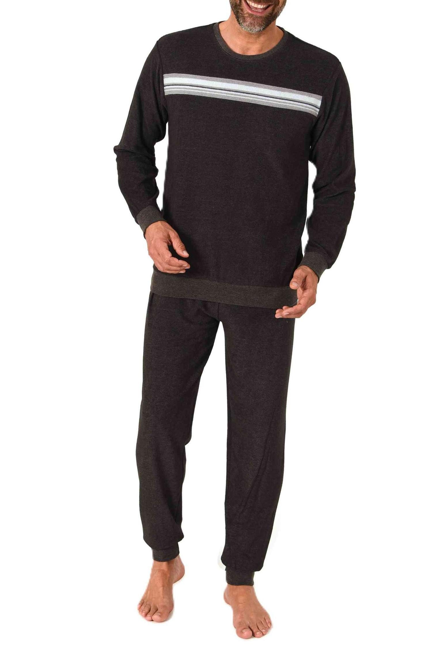 Normann Pyjama Normann Herren Frottee Schlafanzug langarm – auch in Übergrö günstig online kaufen