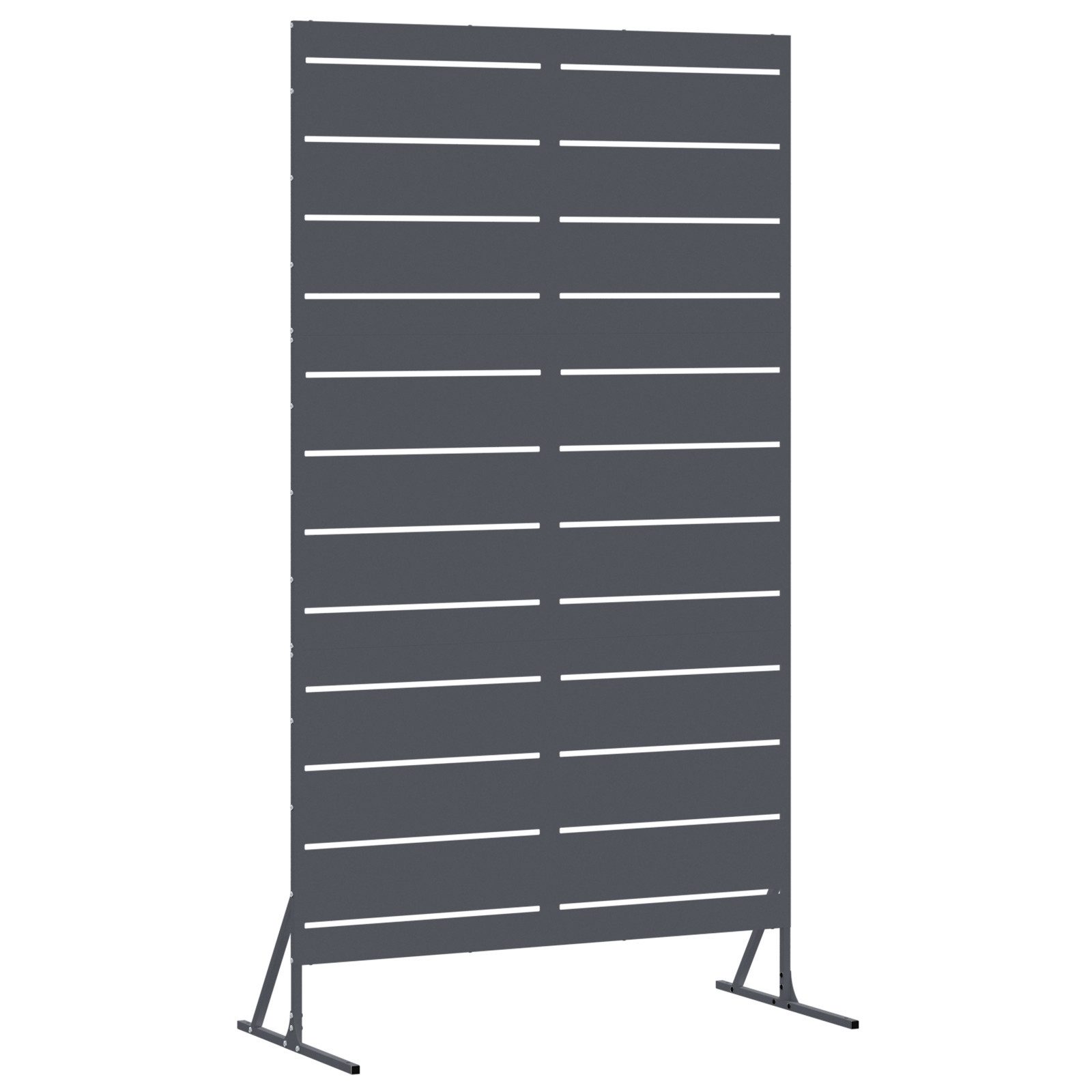 vidaXL Gartenzaun Stahlzaunpanel Anthrazit Stahl Mittel günstig online kaufen