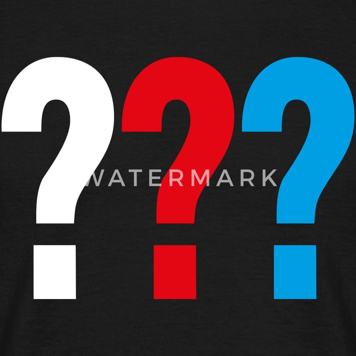 Spreadshirt T-Shirt Die Drei Fragezeichen Logo günstig online kaufen