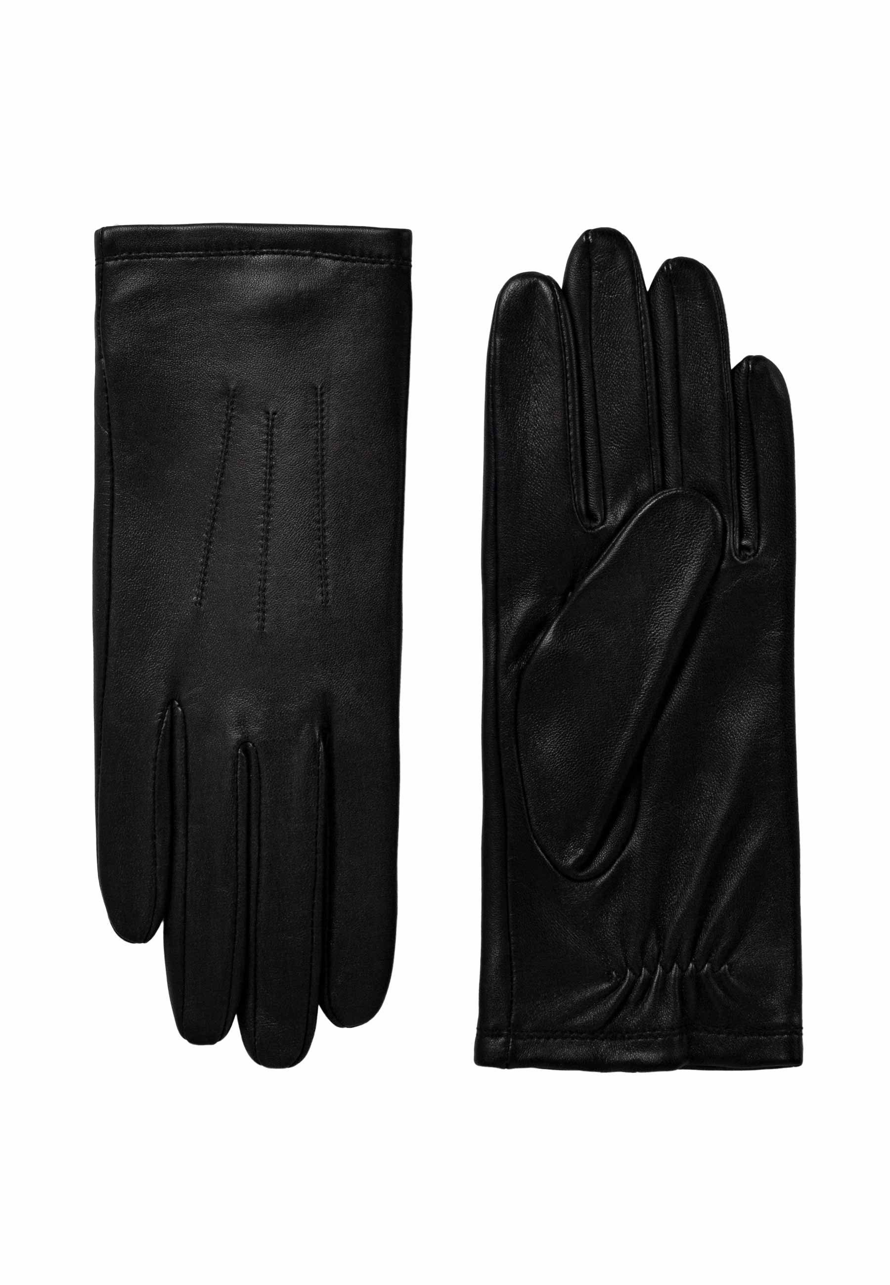 ok Gloves Lederhandschuhe Damenhandschuh Nadja black 001