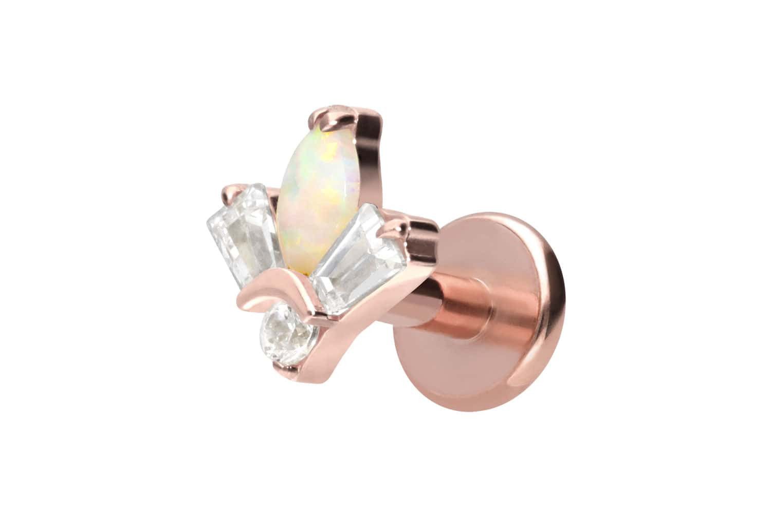 PIERCINGLINE Piercing-Set Titan Labret mit Innengewinde günstig online kaufen