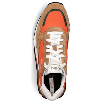 s.Oliver s.Oliver Herren Leder Sneaker orange braun Sneaker
