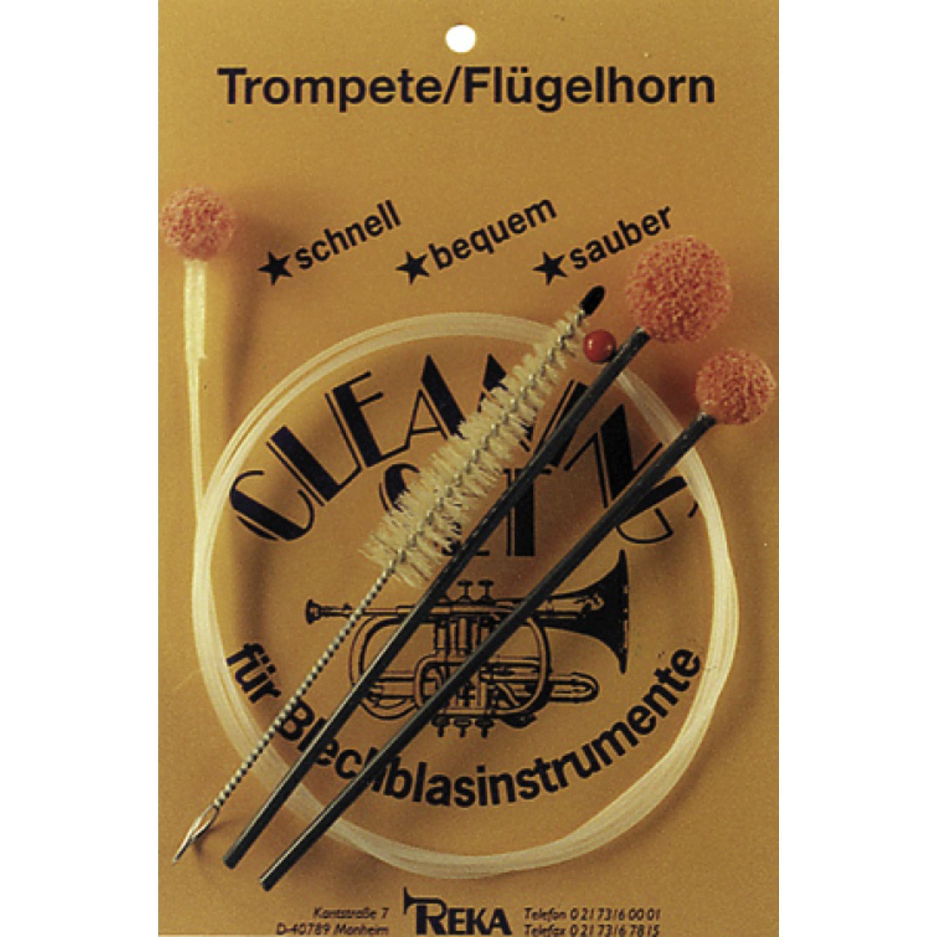 REKA Trompete, Reinigungsset für Trompete/Flügelhorn, Reinigungsset für Trompete/Flügelhorn - Zubehör für Blechbläser