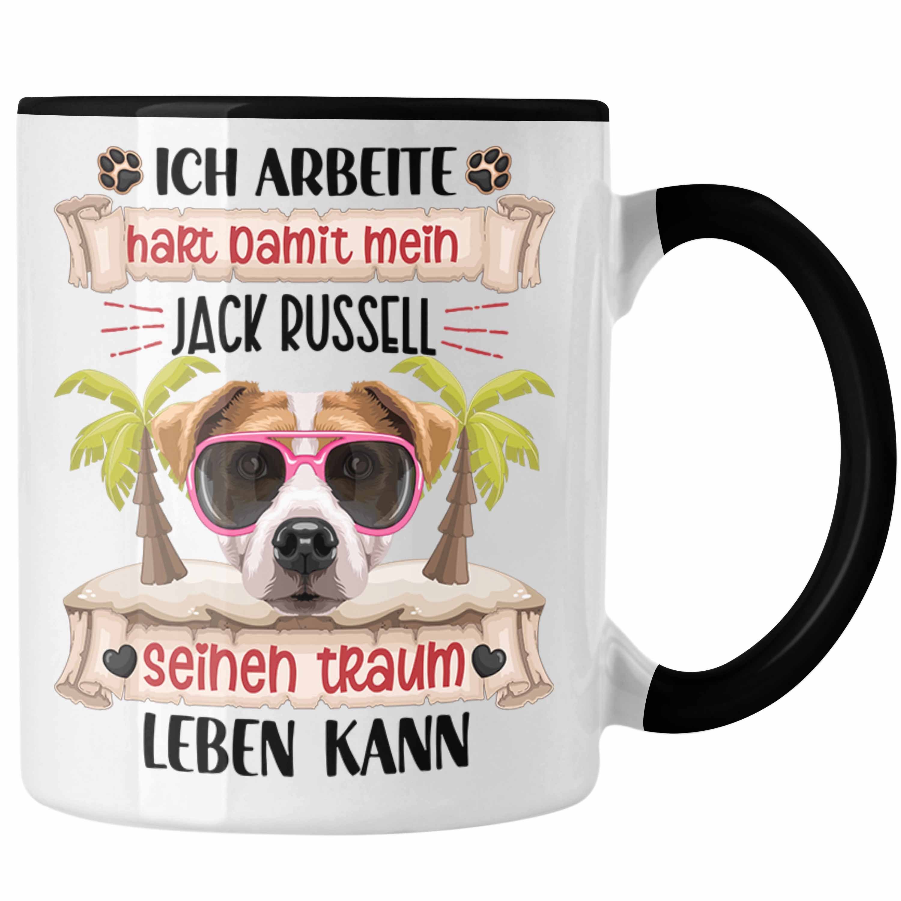 Trendation Tasse Jack Russell Besitzer Geschenk Tasse Lustiger Spruch Jack Russell Lieb Schwarz