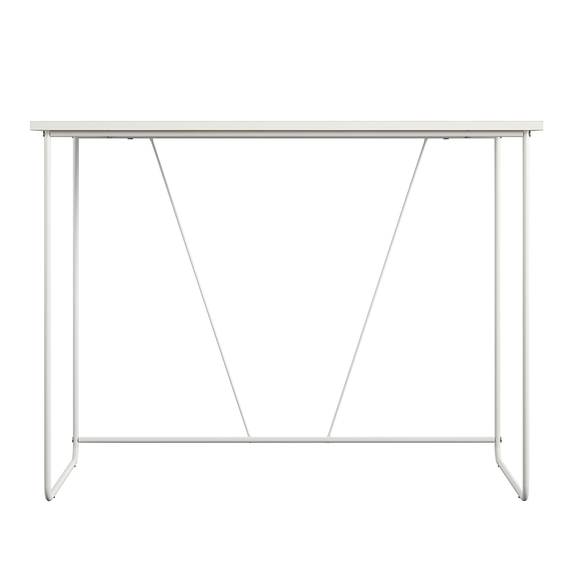loft24 Schreibtisch Dante - Arbeitstisch Bürotisch Computertisch PC Tisch Schreibpult, Tischplatte in Holzoptik, Metallgestell, Breite 101 cm