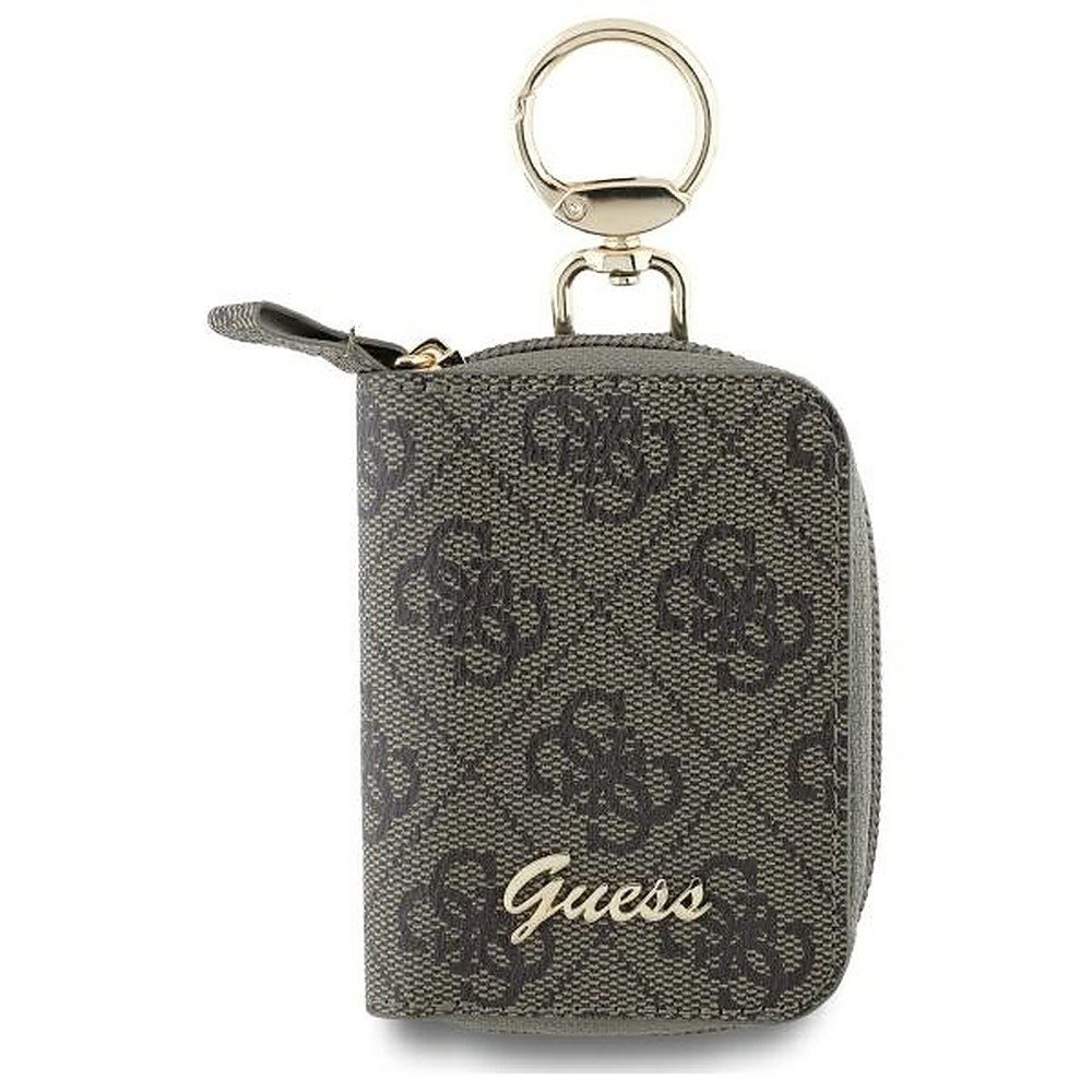Guess Aufbewahrungstasche Kabeltasche Zubehöretui Schlüsselanhänger (Spar-Set, 1-tlg., 10,5 x 7,3 x 2 cm edel), 4G-Monogramm, Kartenfach, Schlüsselring