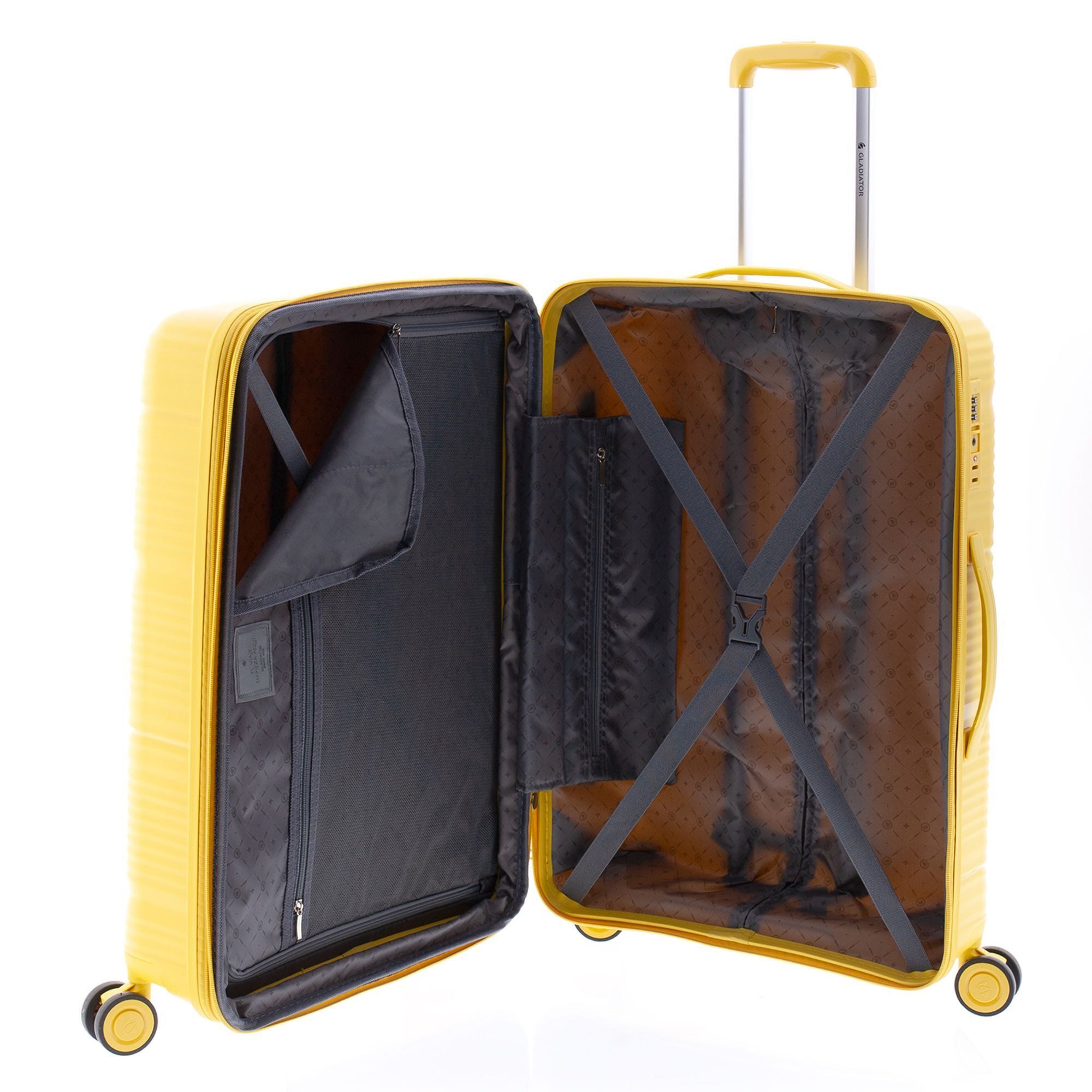 GLADIATOR Hartschalen-Trolley 0800, 4 Rollen, Polypropylen