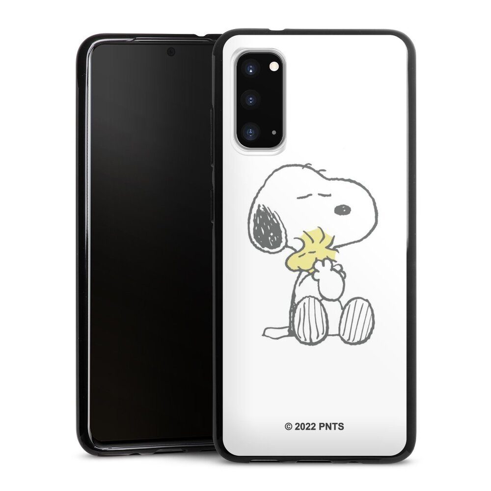 DeinDesign Handyhülle Peanuts Snoopy Liebe Snoopy And Woodstock Cuddling, Samsung Galaxy S20 Silikon Hülle Bumper Case Handy Schutzhülle