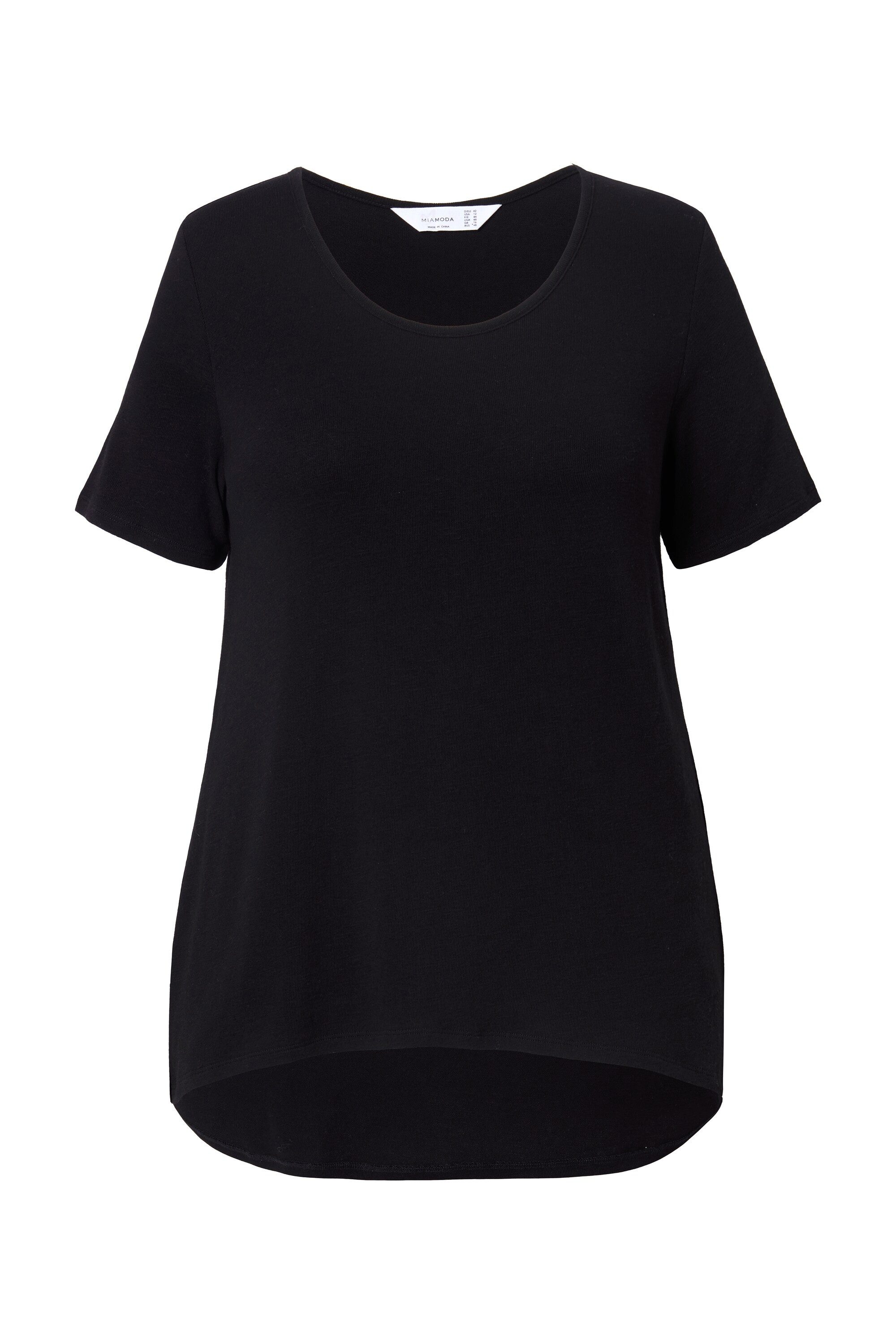 MIAMODA T-Shirt Strickshirt A-Linie Zierfalte im günstig online kaufen