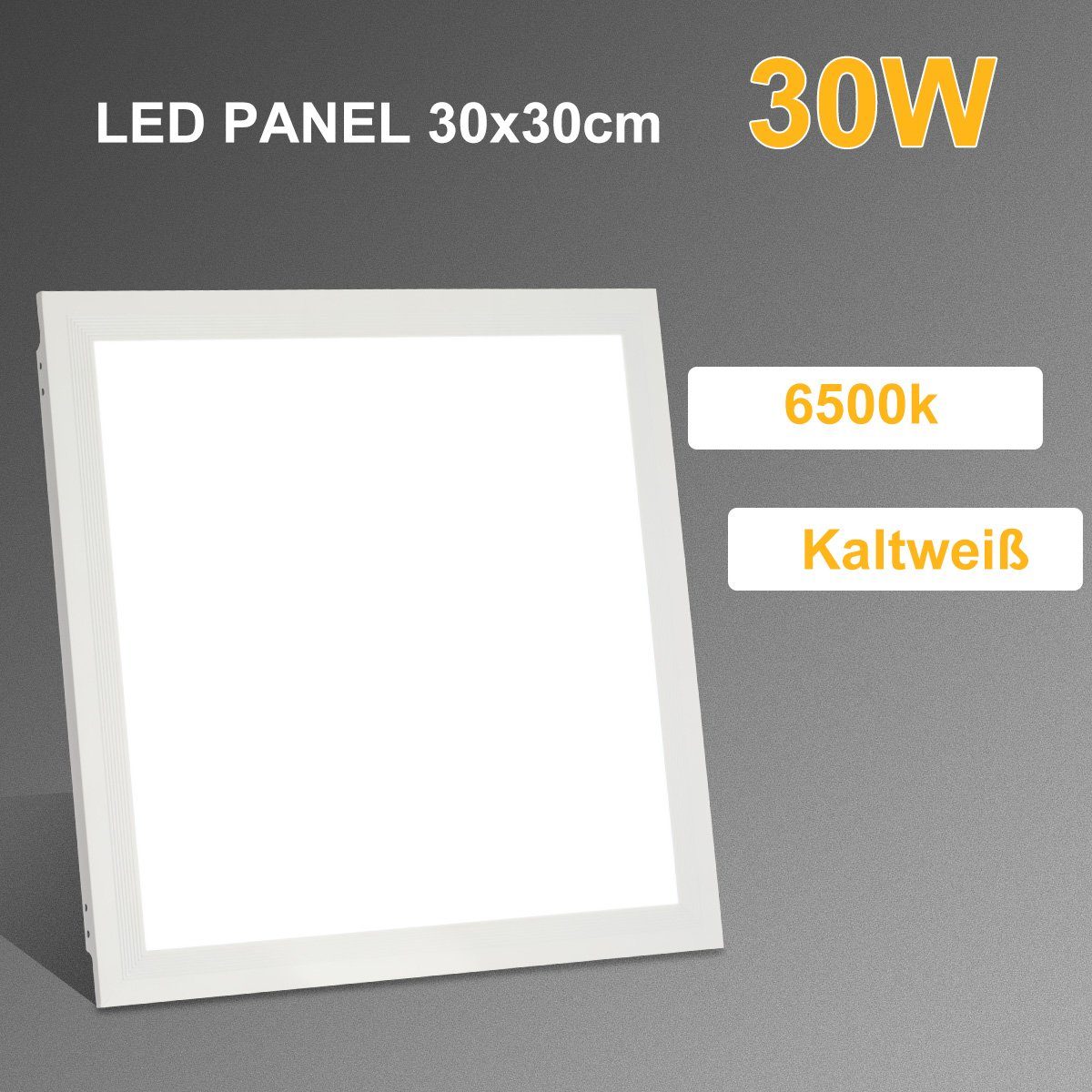fest LED 30W Panel LETGOSPT Fabrik LED Kaltweiß, Büro LED 30/60/120 Ultra LED Flur Panel dünn Wohnzimmer-lampe, Klassenzimmer cm, Deckenlampe Deckenleuchte-Panel, integriert, Kaltweiß, Einbauleuchte für