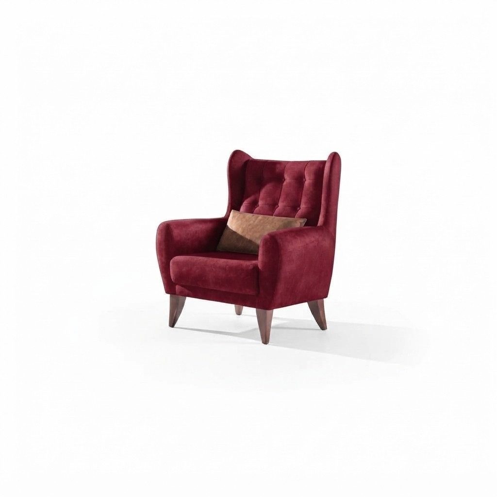 JVmoebel Ohrensessel Luxuriöser Textil Sessel mit klassischer Eleganz und bequemer Lehne (1-St., Sessel), Made in Europa