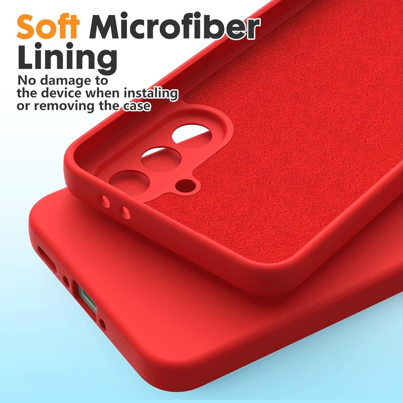 CoolGadget Handyhülle Silikon Colour Series Slim Case für Samsung Galaxy A56 5G 6,7 Zoll, Hülle weich Handy Cover für Samsung A56 5G Schutzhülle – Bild 4 von 5