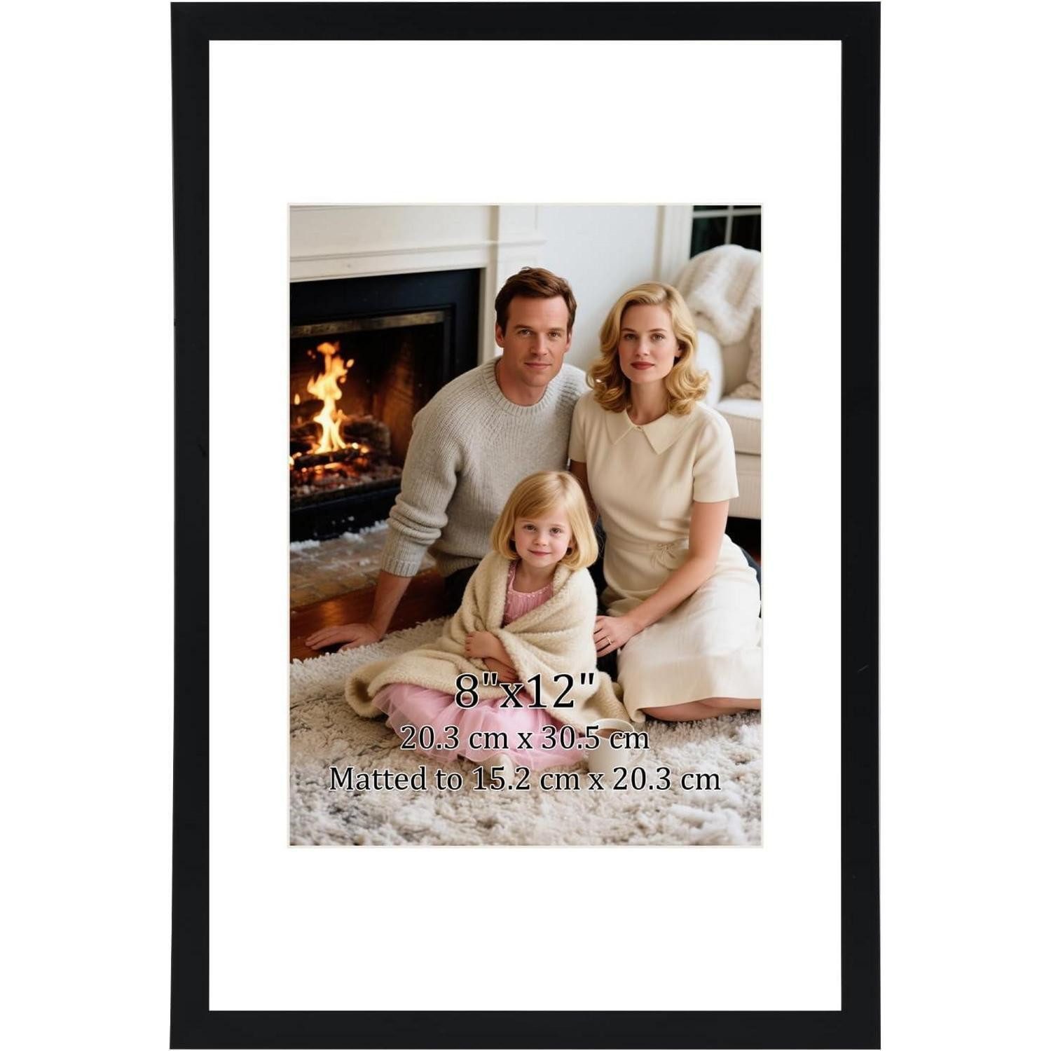 LuxusKollektion Bilderrahmen Bilderrahmen 20x30 Wand Tisch Büros Wohnungen 1 Stück Schwarz 20x30cm, (1 St)