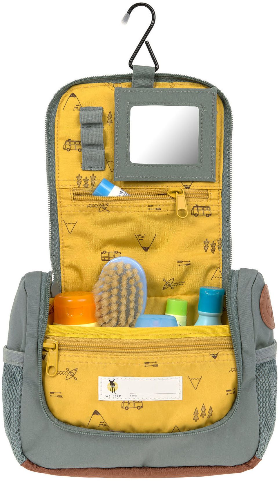 LÄSSIG Kulturbeutel Adventure, Bus, Mini Washbag, PETA-approved vegan