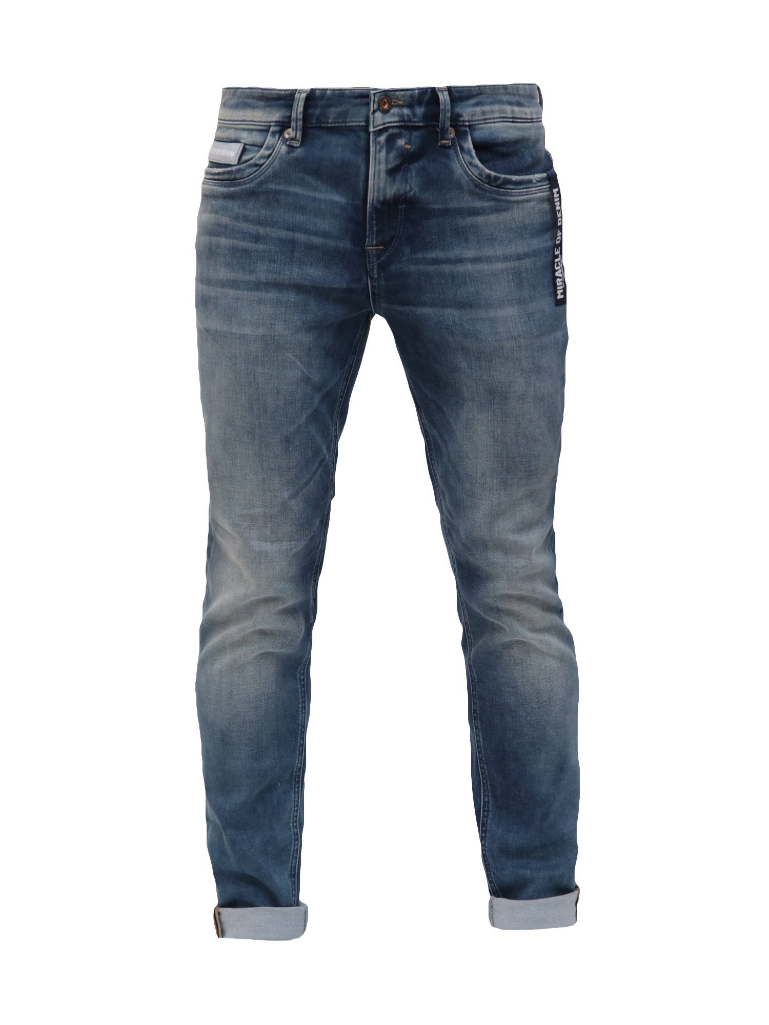 Miracle of Denim Slim-fit-Jeans Marcel 5-Pocket-Style Sparrow BLue Jogg