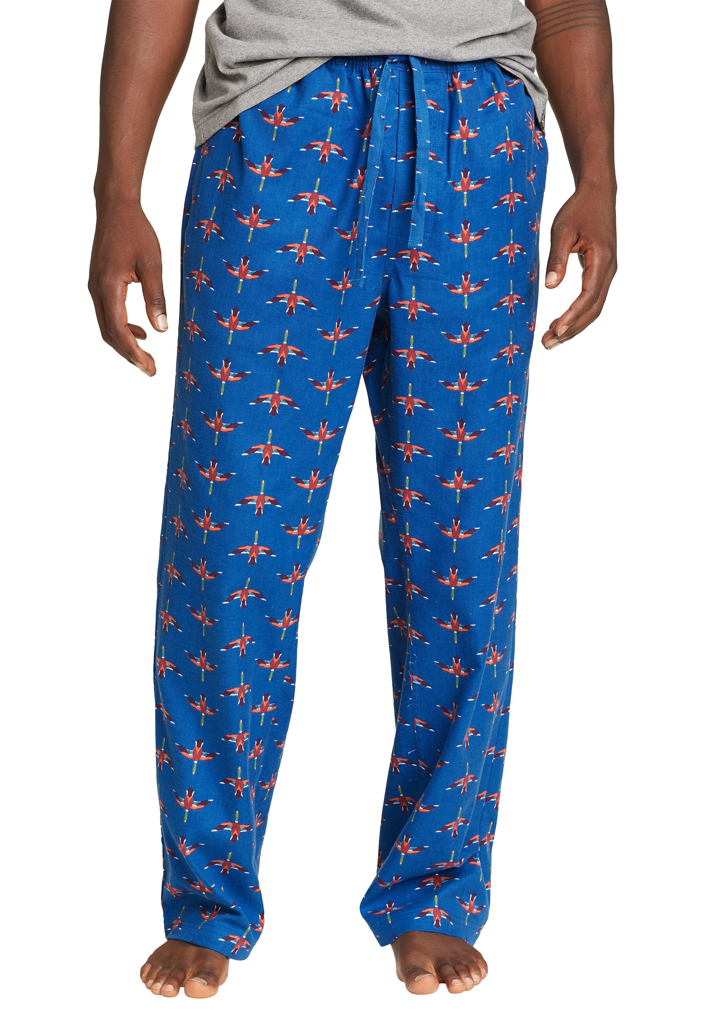 Eddie Bauer Pyjamahose Sleepwear mit Flannel Offiziersblau