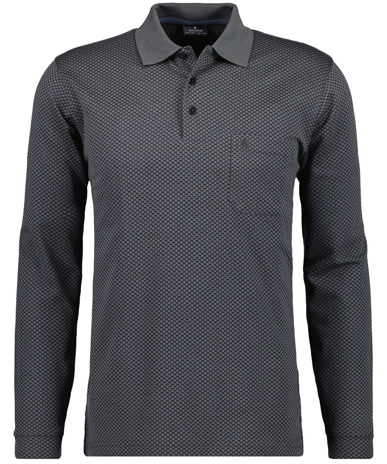 Langarm-Poloshirt RAGMAN