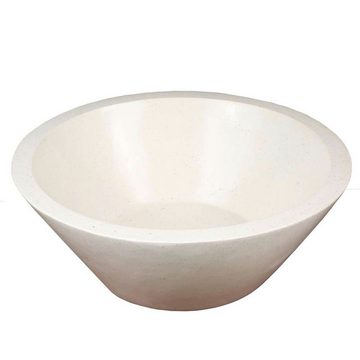 Oriental Galerie Waschbecken Waschbecken Terrazzo Creme 40 cm (1-St)