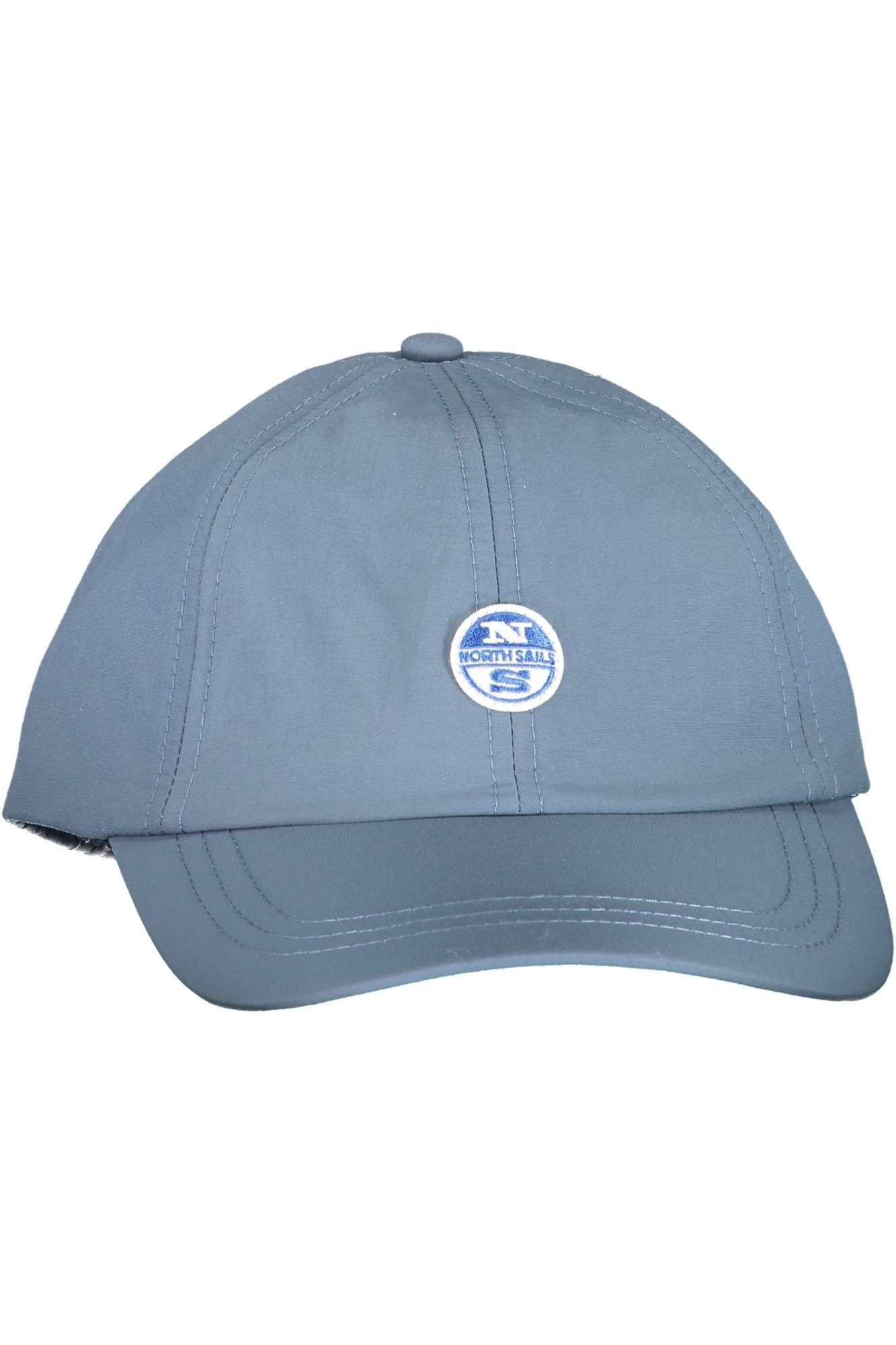 North Sails Strickmütze Herren Blaue Schirmmütze mit Logo-Aufnäher - Stilvoll & Praktisch