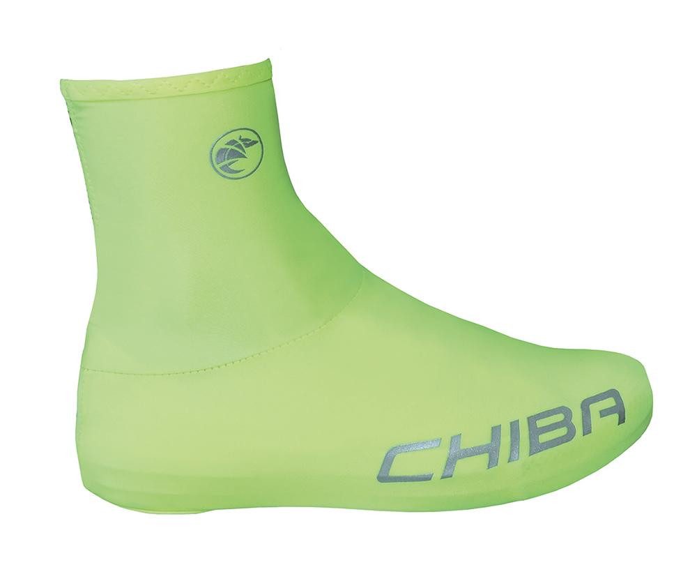 Chiba Fahrrad-Überschuh CHIBA Rennrad Überschuh - L, neongelb, atmungsaktiv, mit Reißverschlus