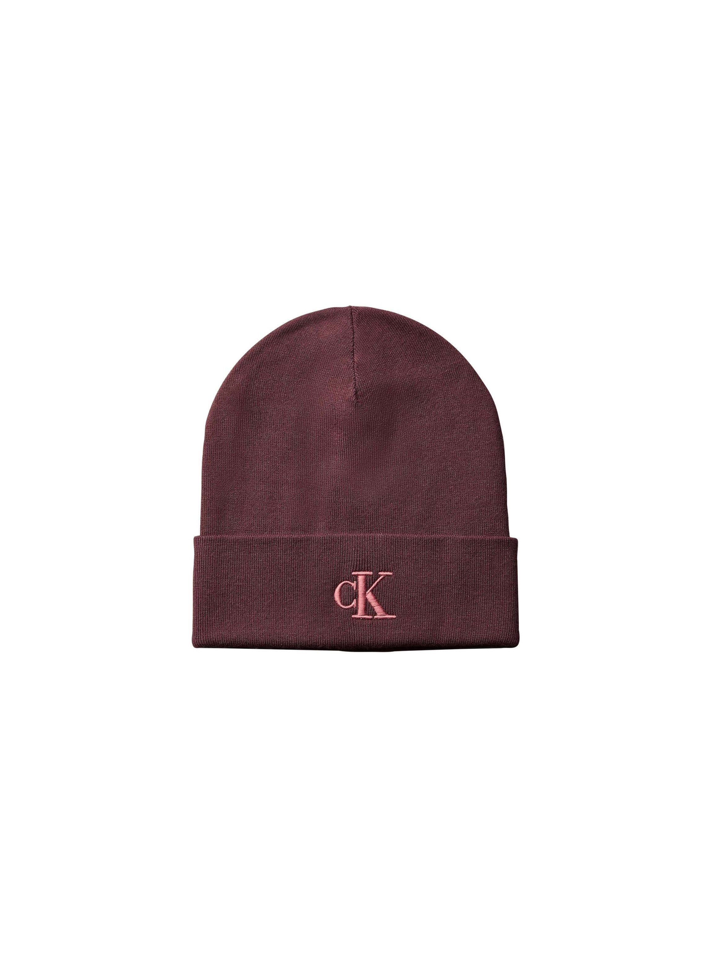 Calvin Klein Beanie CK FINE RIB BEANIE Regular fit mit Markenlogo
