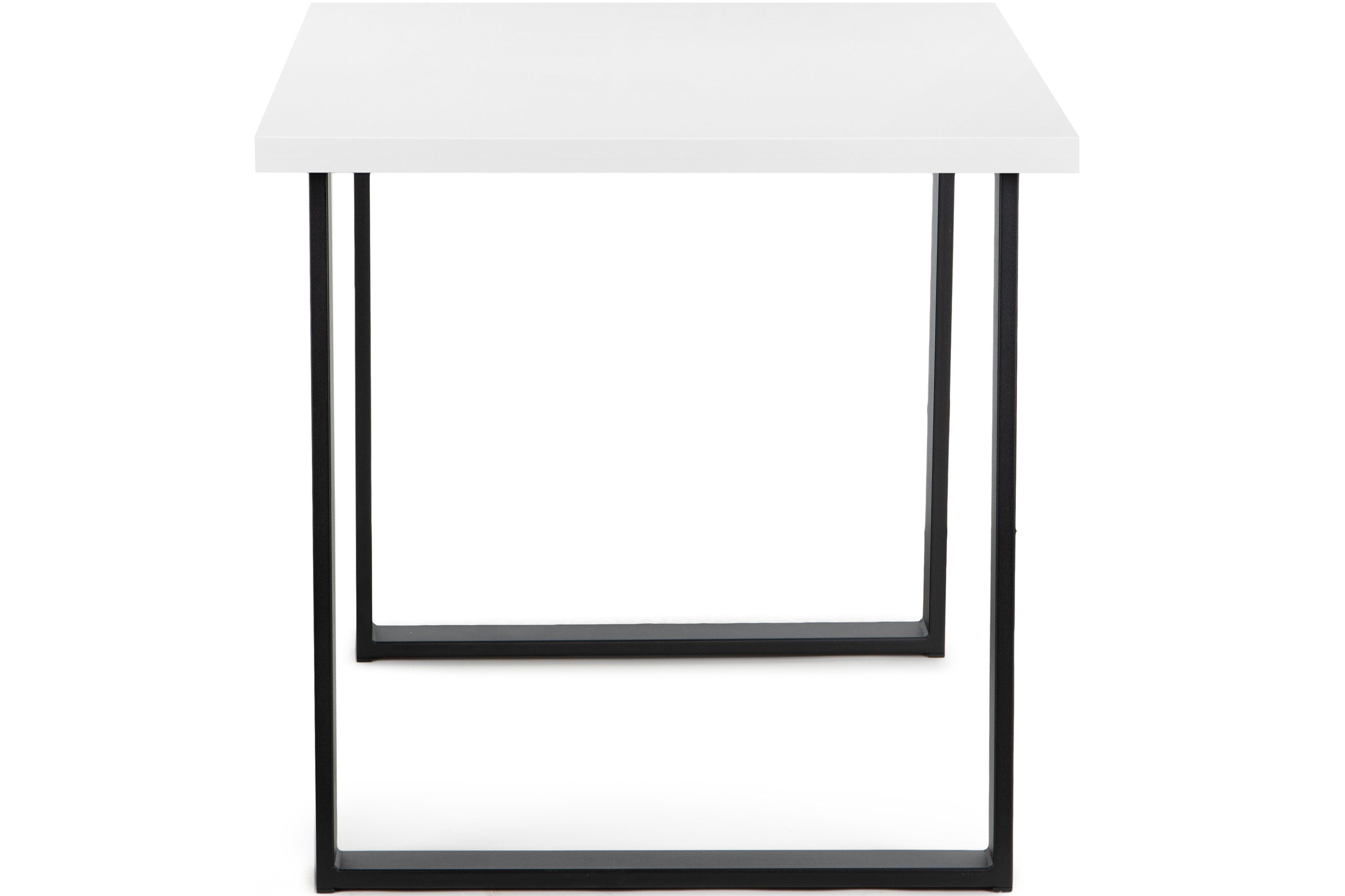 | Küchentisch Loft-Stil Konsimo Esszimmertisch bis 150x80cm, Esstisch rechteckig, ausziehbar 190cm, weiß weiß CETO