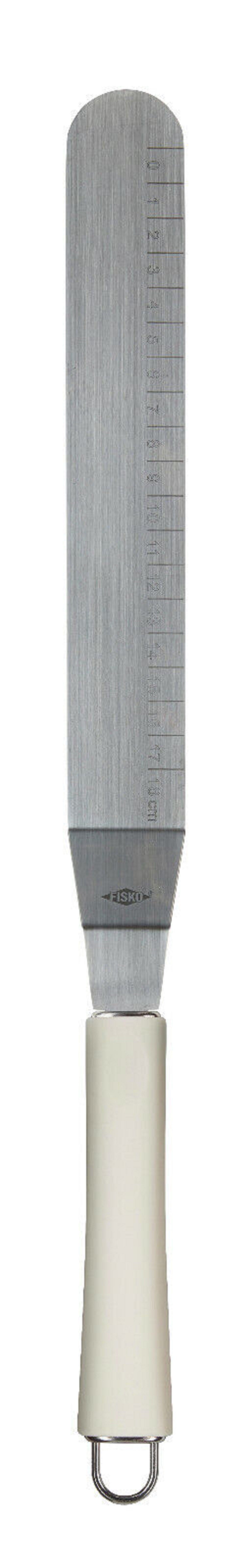 ALPFA Tortenmesser Edelstahl Glasurmesser Streichpalette Schaber Spachtel weiß 32 cm, aus rostfreiem Edelstahl