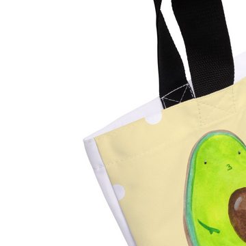 Mr. & Mrs. Panda Shopper Avocado Toast - Gelb Pastell - Geschenk, Strandtasche, Freizeittasche (1-tlg), Modisches Design