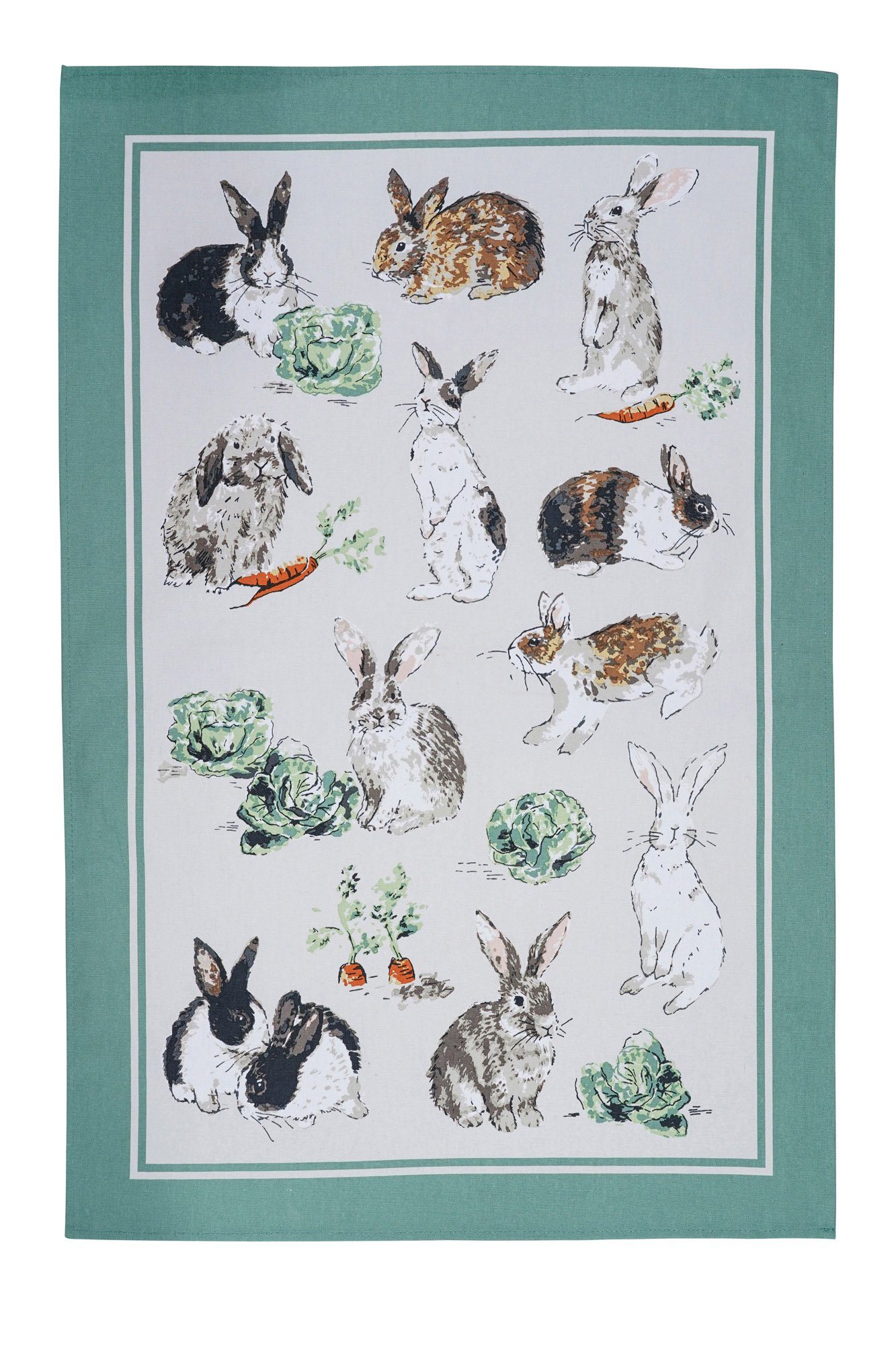 100% Küche, perfekte Baumwolle, für Set), Rabbit Ulster Ihre Ergänzung Geschirrtuch Weavers cm (Set, 1-tlg., 48x74 Patch,