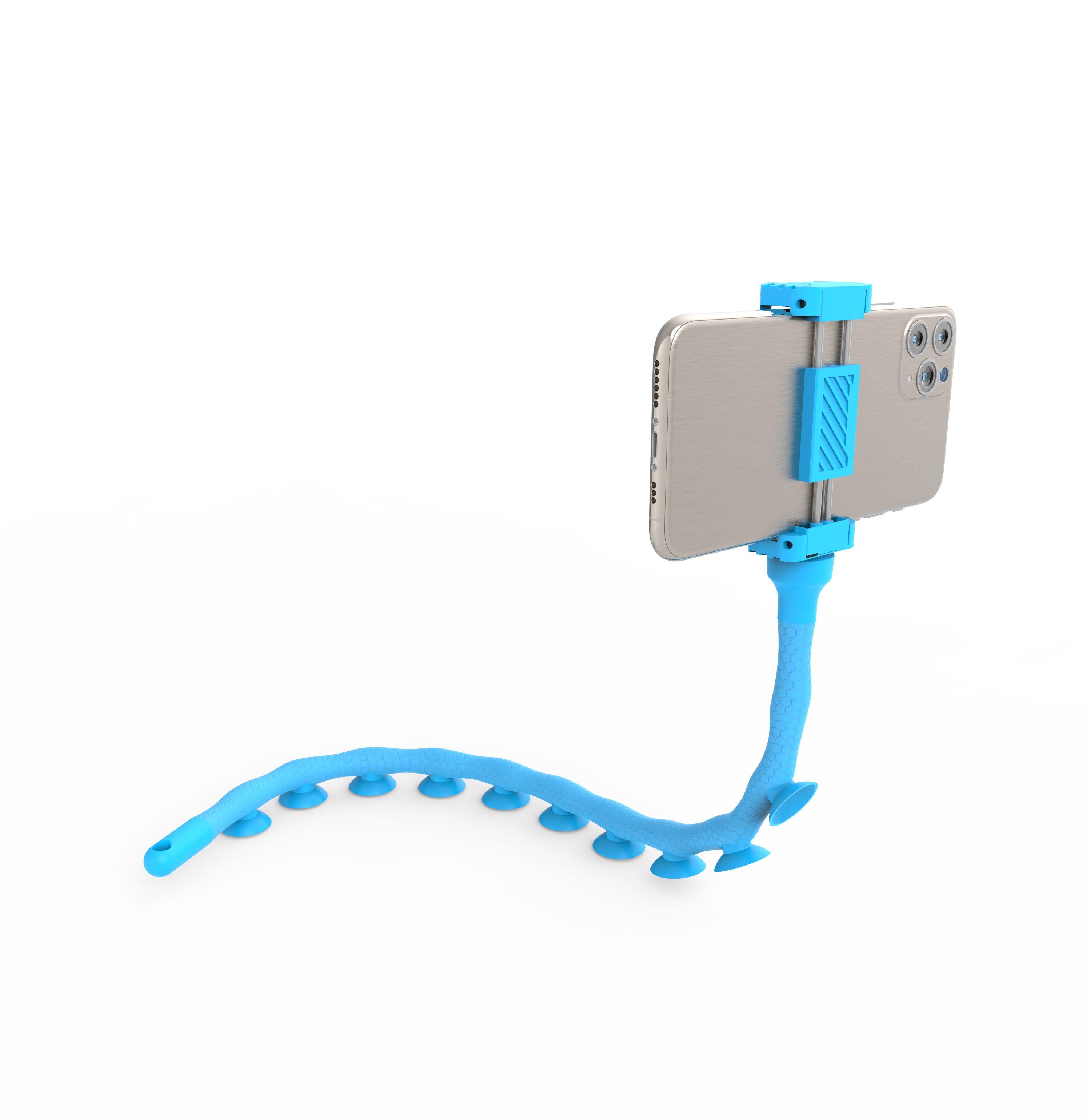 DigiPower Octopus Smartphone-Halterung, (mit Saugnäpfen, 51cm, Halt auf glatten Oberflächen)