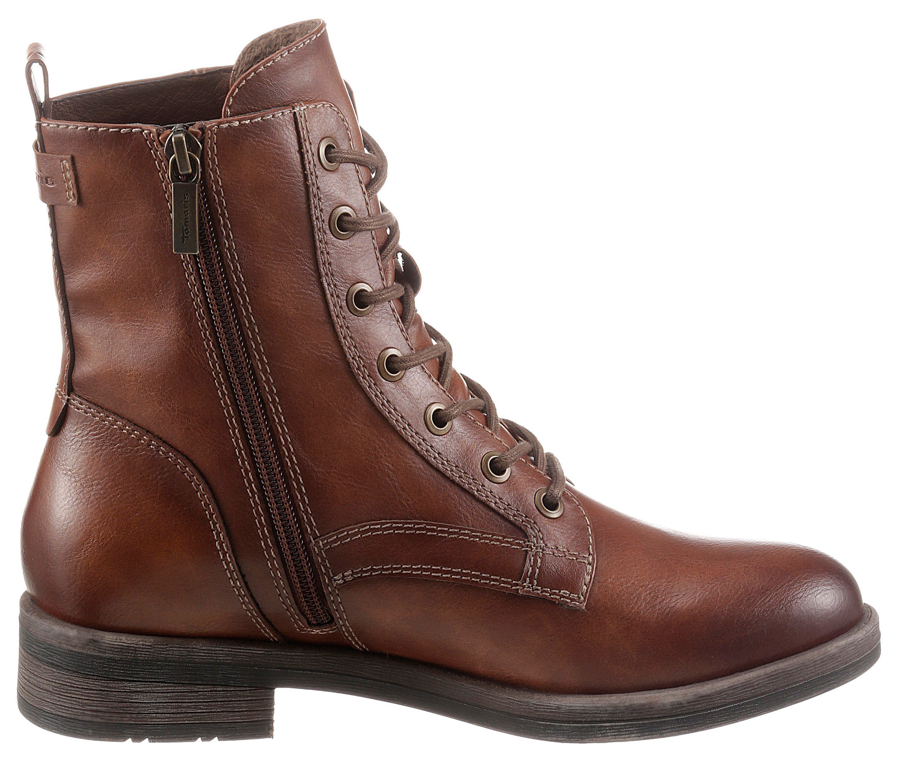 Tamaris Schnürstiefelette Stiefelette mit Reißverschluss, Schnürstiefelette für Damen – Bild 3 von 5