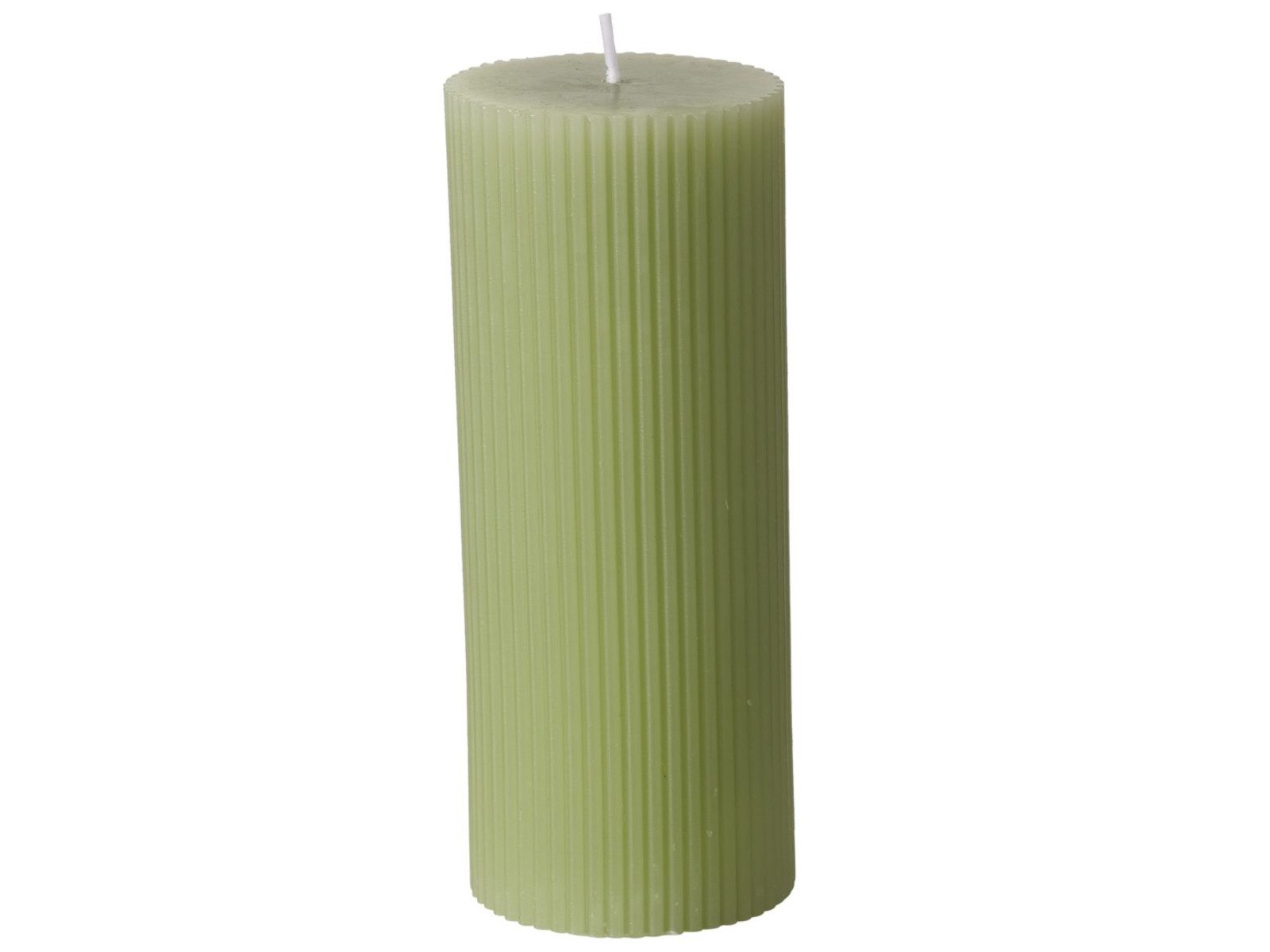 BOLTZE Duftkerze Classic Stumpenkerze hellgrün 15cm (1 Stück)