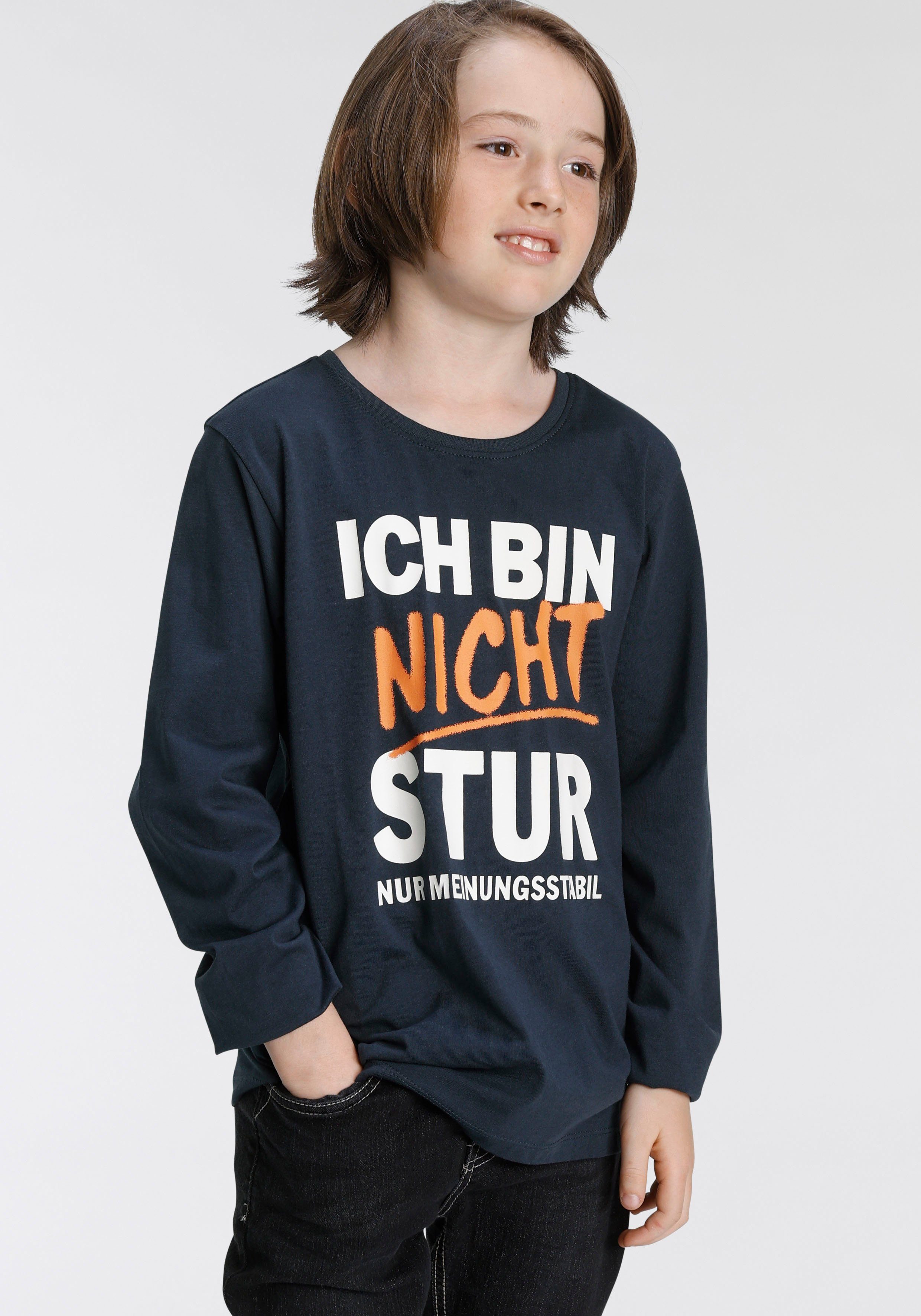 KIDSWORLD Langarmshirt STUR, NICHT ICH BIN Spruch