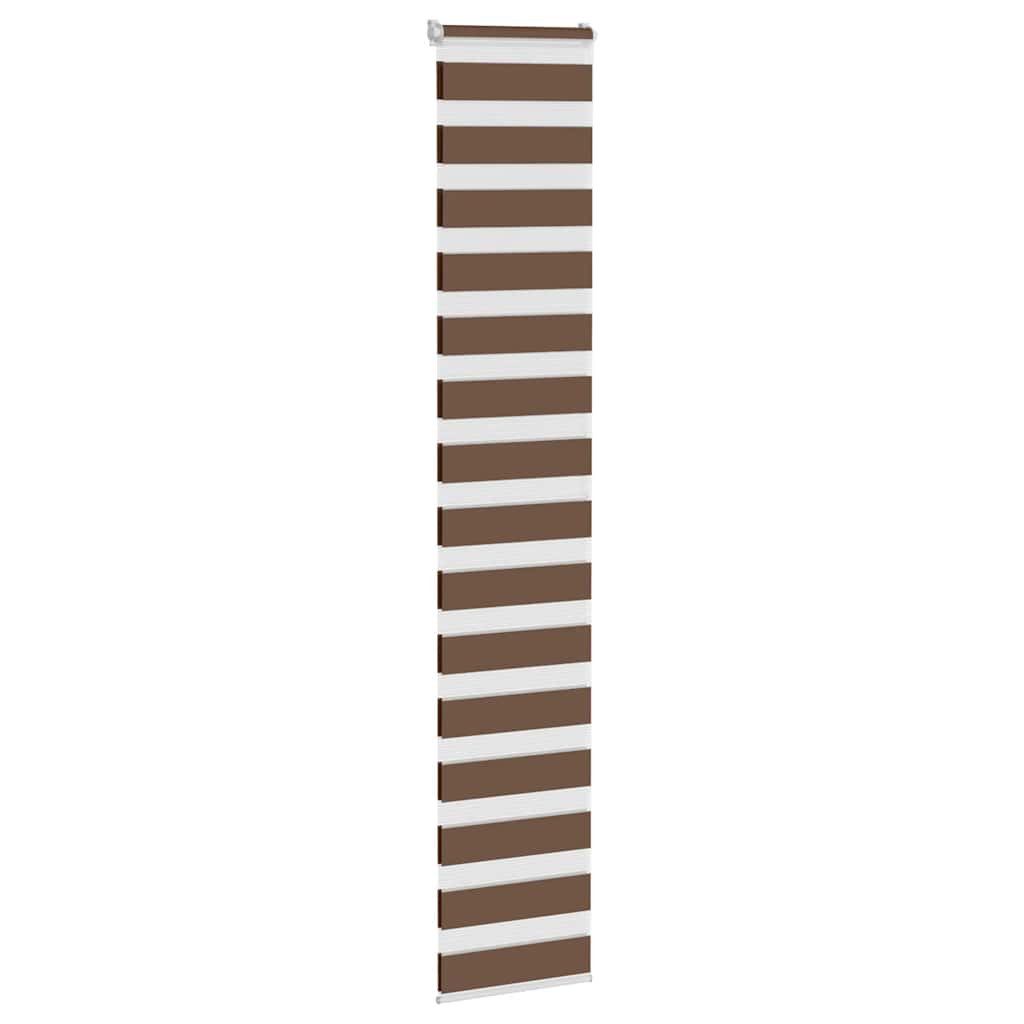Rollo Doppelrollo Braun 40x200 cm Stoffbreite 35,9 cm Polyester, vidaXL