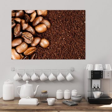 wandmotiv24 Leinwandbild Geröstete Kaffeebohnen, Essen & Trinken (1 St), Wandbild, Wanddeko, Leinwandbilder in versch. Größen