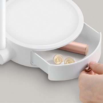 Baseus Aufbewahrungsbox Make-Up Spiegel mit Aufbewahrungsbox für Schminke Touch LED Licht weiß