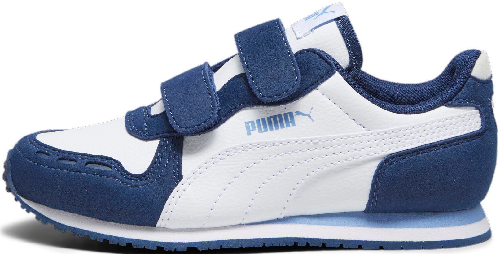 PUMA CABANA RACER SL 20 V mit Sneaker PUMA White-Persian PS Blue White-PUMA Klettverschluss