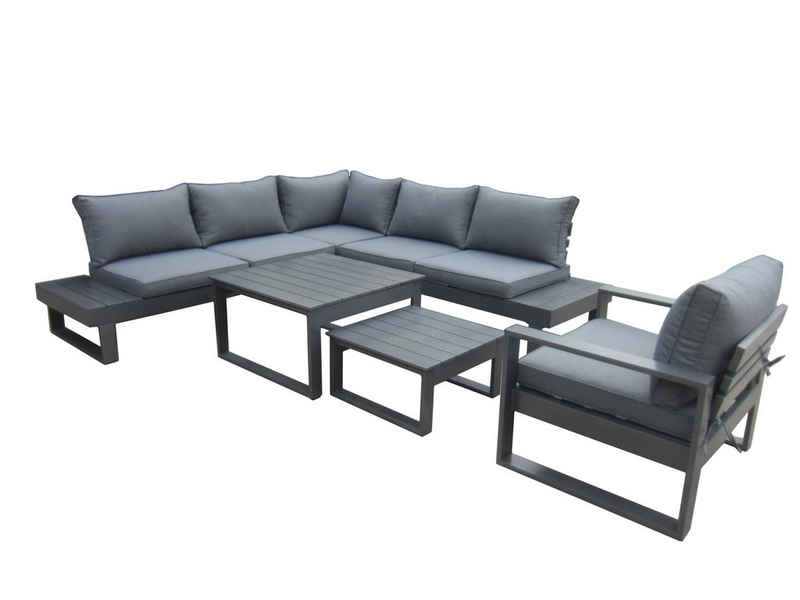 MANDALIKA Garden Loungeset XXL Aluminium Set Baracoa - anthrazit