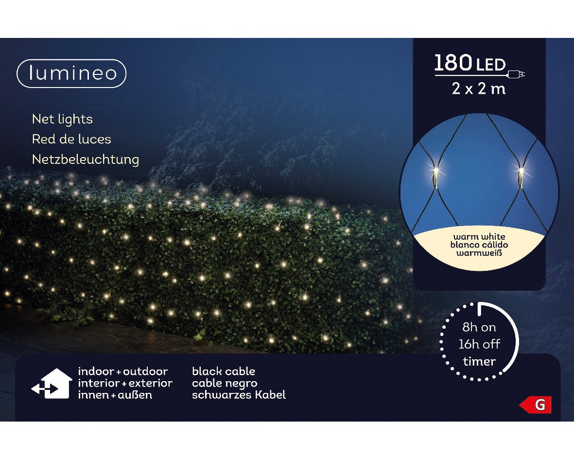 Kaemingk LED-Lichterkette LED Lichternetz Outdoor B.200cm günstig online kaufen