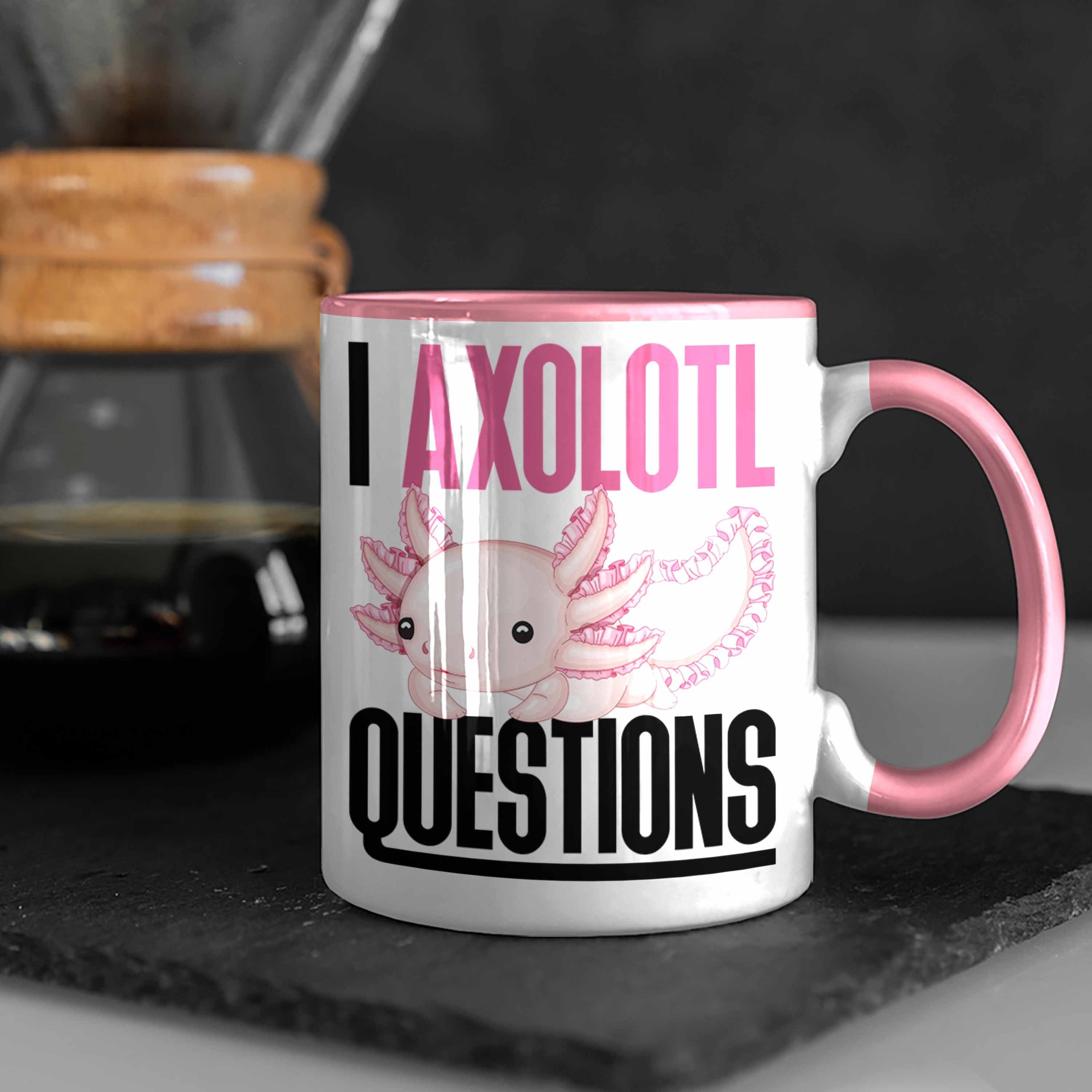 Gamer Tasse Geschenk Geschenk Axolotl Schwanzlurch I Tasse Rosa Axolotl Trendation Questions