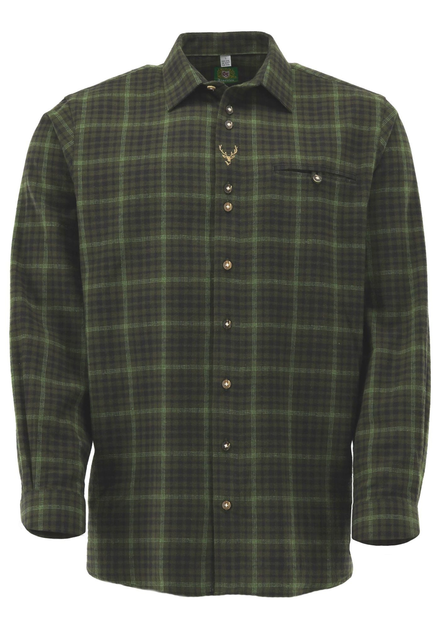 OS Trachten Trachtenhemd Firoxa Regular Fit, Haifischkragen, Brusttasche, H günstig online kaufen