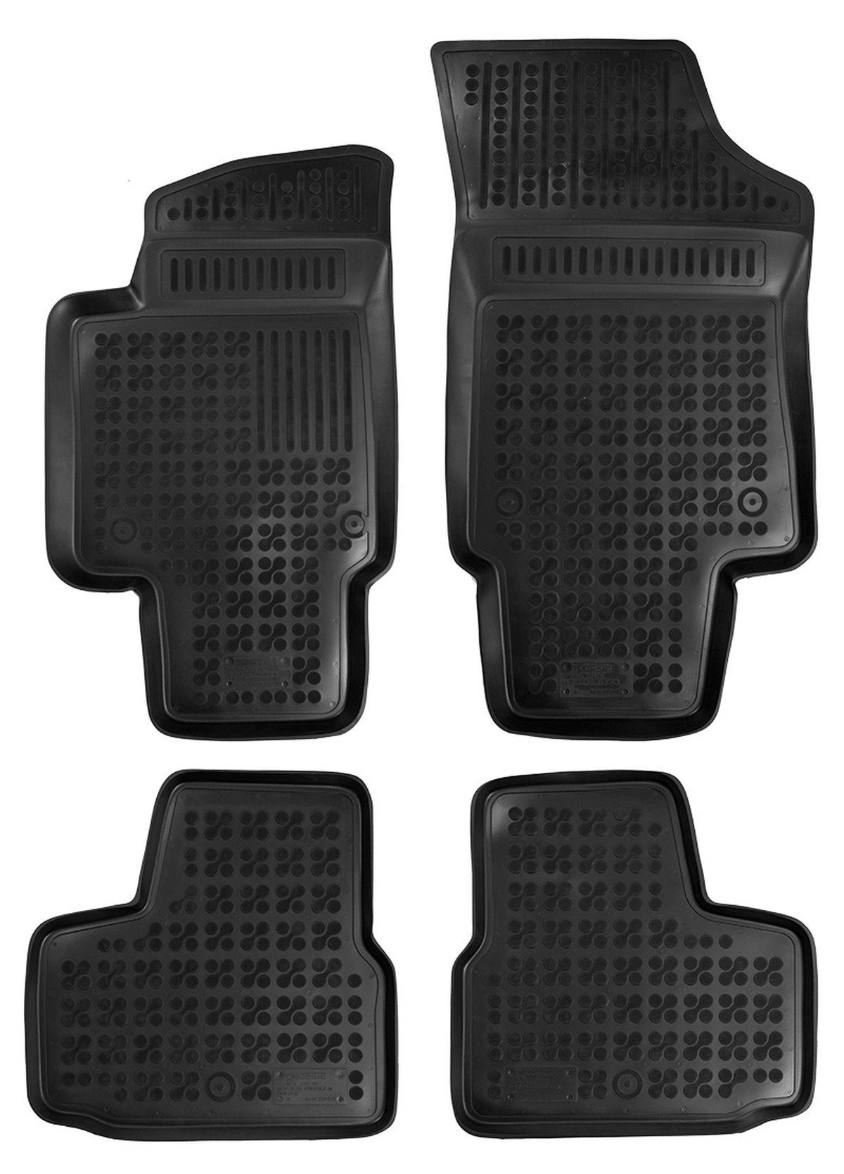 Up,Citigo,Mii Seat 4, 2012 Mii/Skoda Citigo/VW für Hohe Up Auto-Fußmatten VW,Seat,Skoda AZUGA ab passend Gummi-Fußmatten für 3-/5-türer