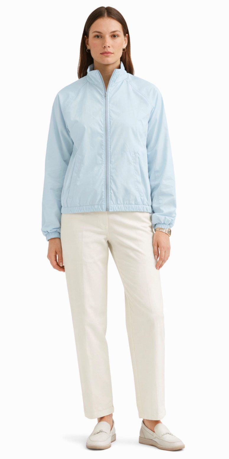 PRADA Segeljacke Saglia Tecnica Wind Jacke-Blouson Acqua Dezentes, aufgesetztes Prada-Rotlogo auf der Brust