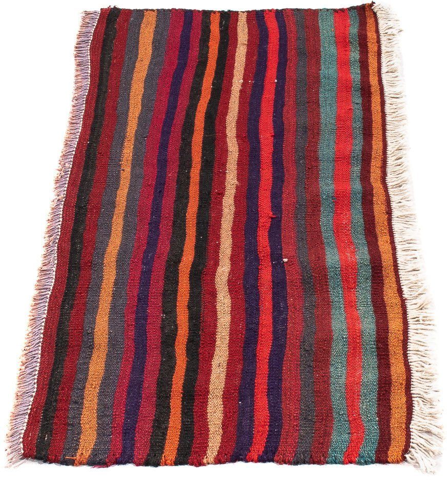 Wollteppich Kelim - Old - 105 x 45 cm - mehrfarbig, morgenland, rechteckig, Höhe: 5 mm, Wohnzimmer, Einzelstück