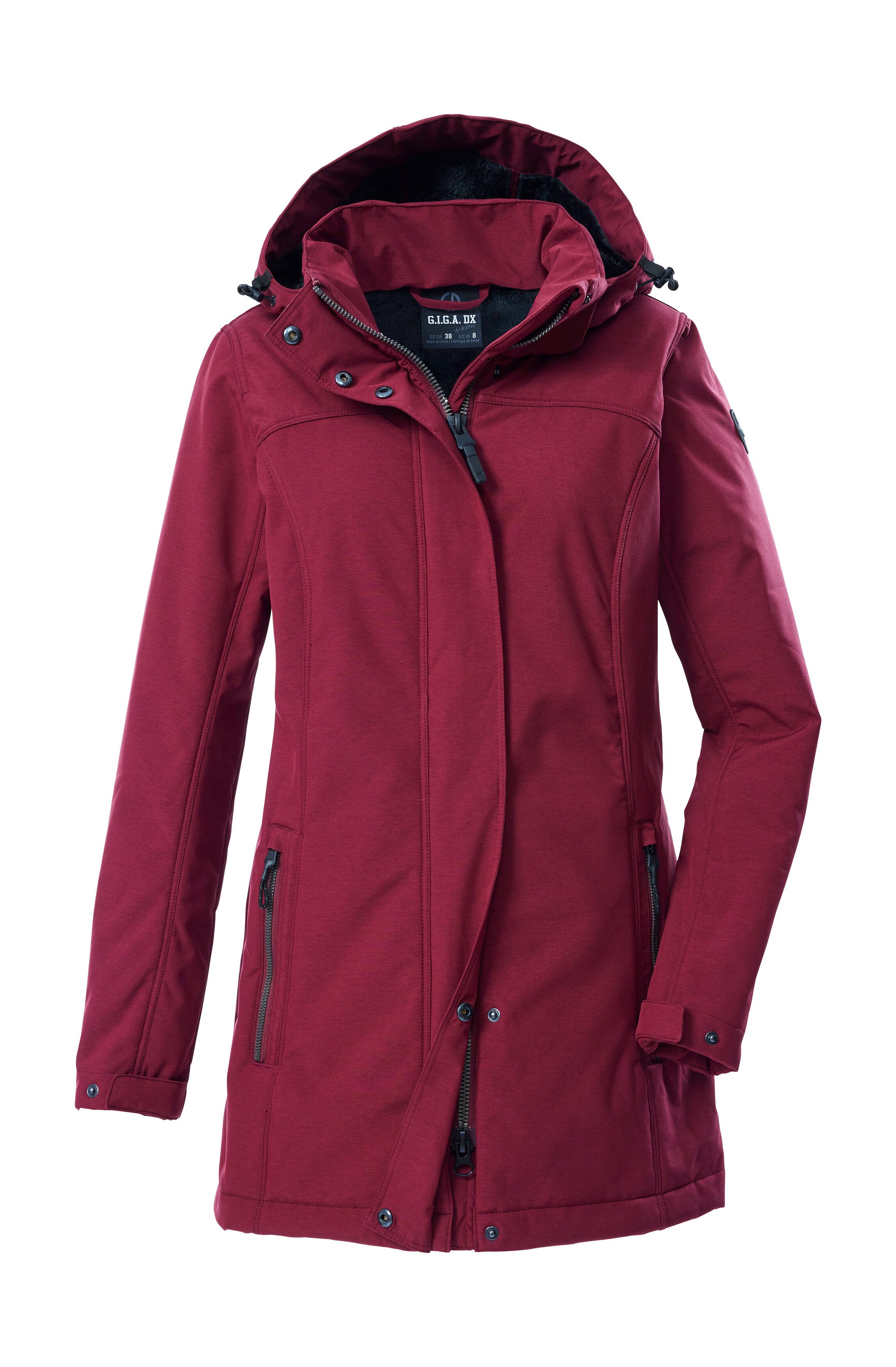 G.I.G.A. DX by killtec Softshellparka GW 36 WMN SFTSHLL PRK Softshellparka: wasserdicht, Teddyfell, 2-Wege-Reißverschluss