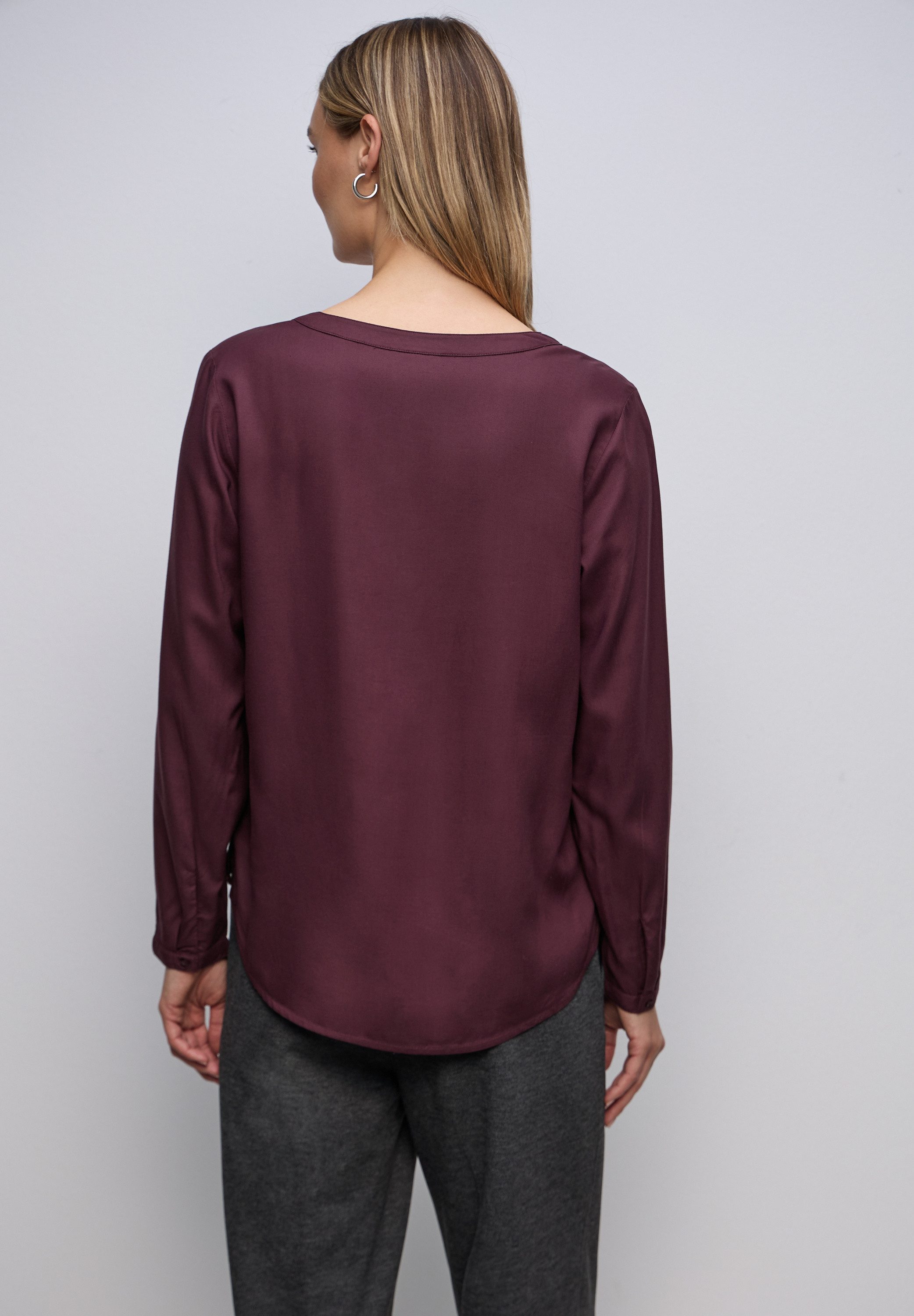 STREET ONE Langarmbluse aus softer Viskose günstig online kaufen