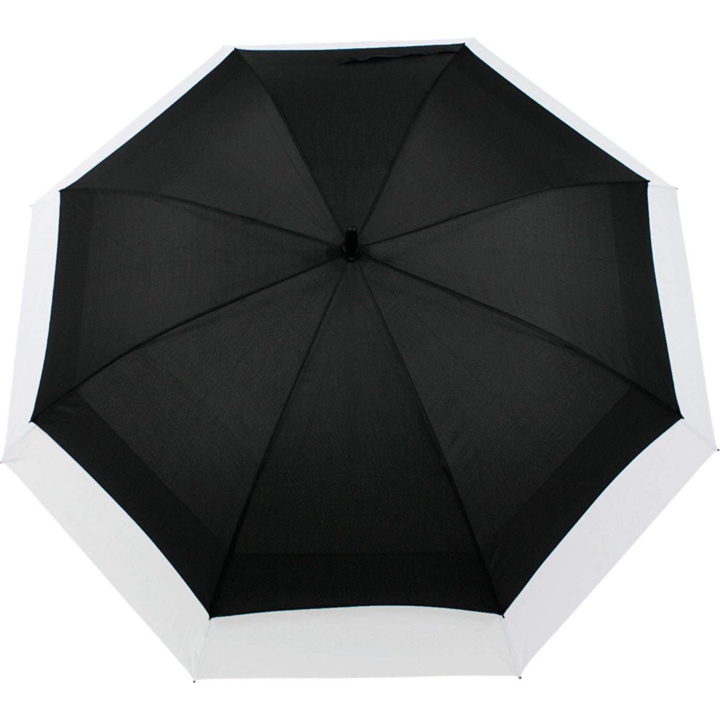 iX-brella Langregenschirm zweifarbig expandierender schwarz-weiß Schirm Move to mit Automatik, - XXL