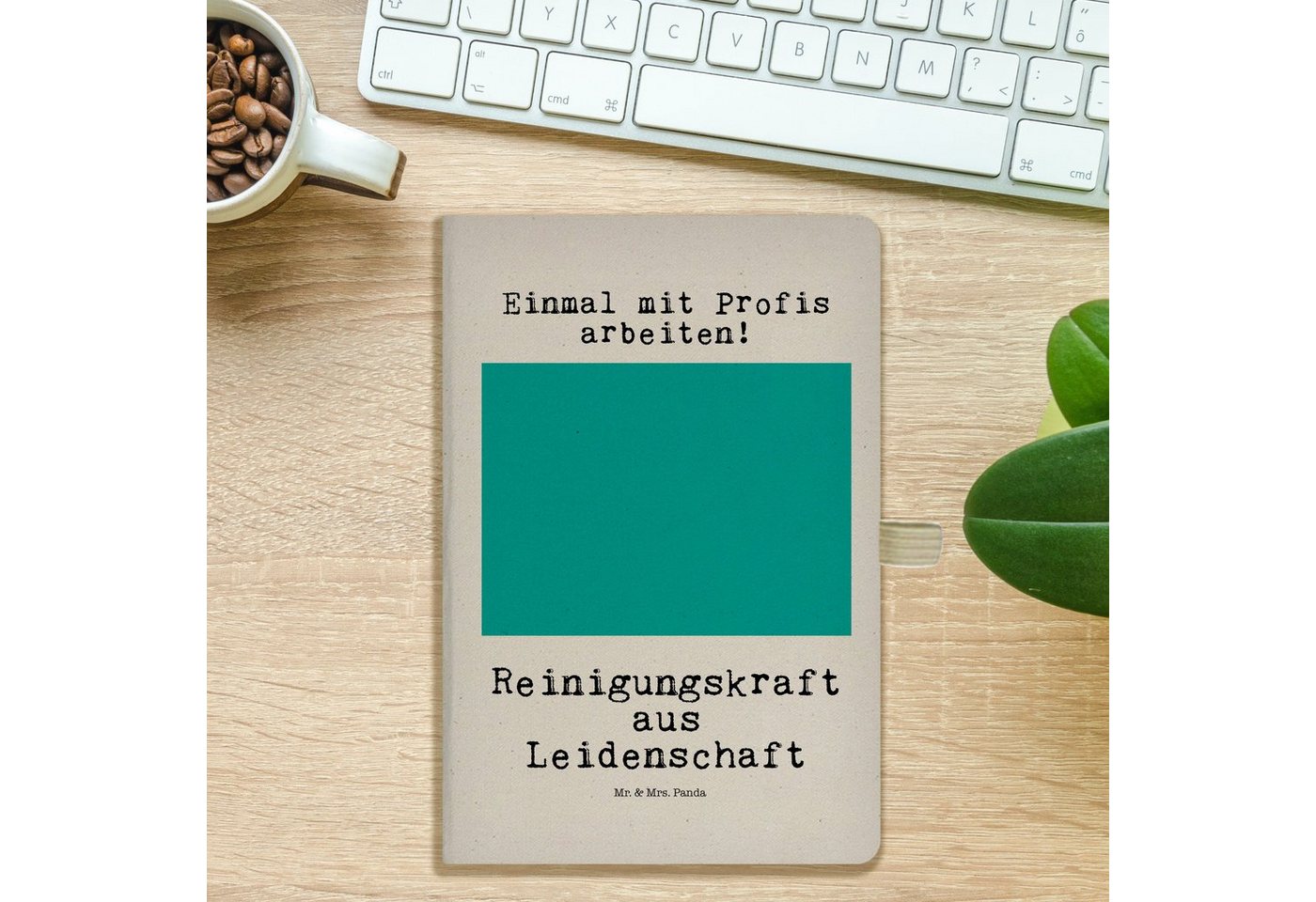 Thumbnail - Mr. & Mrs. Panda Notizbuch Reinigungskraft Leidenschaft - Transparent - Geschenk, Schreibbuch, R Mr. & Mrs. Panda, Kreat...