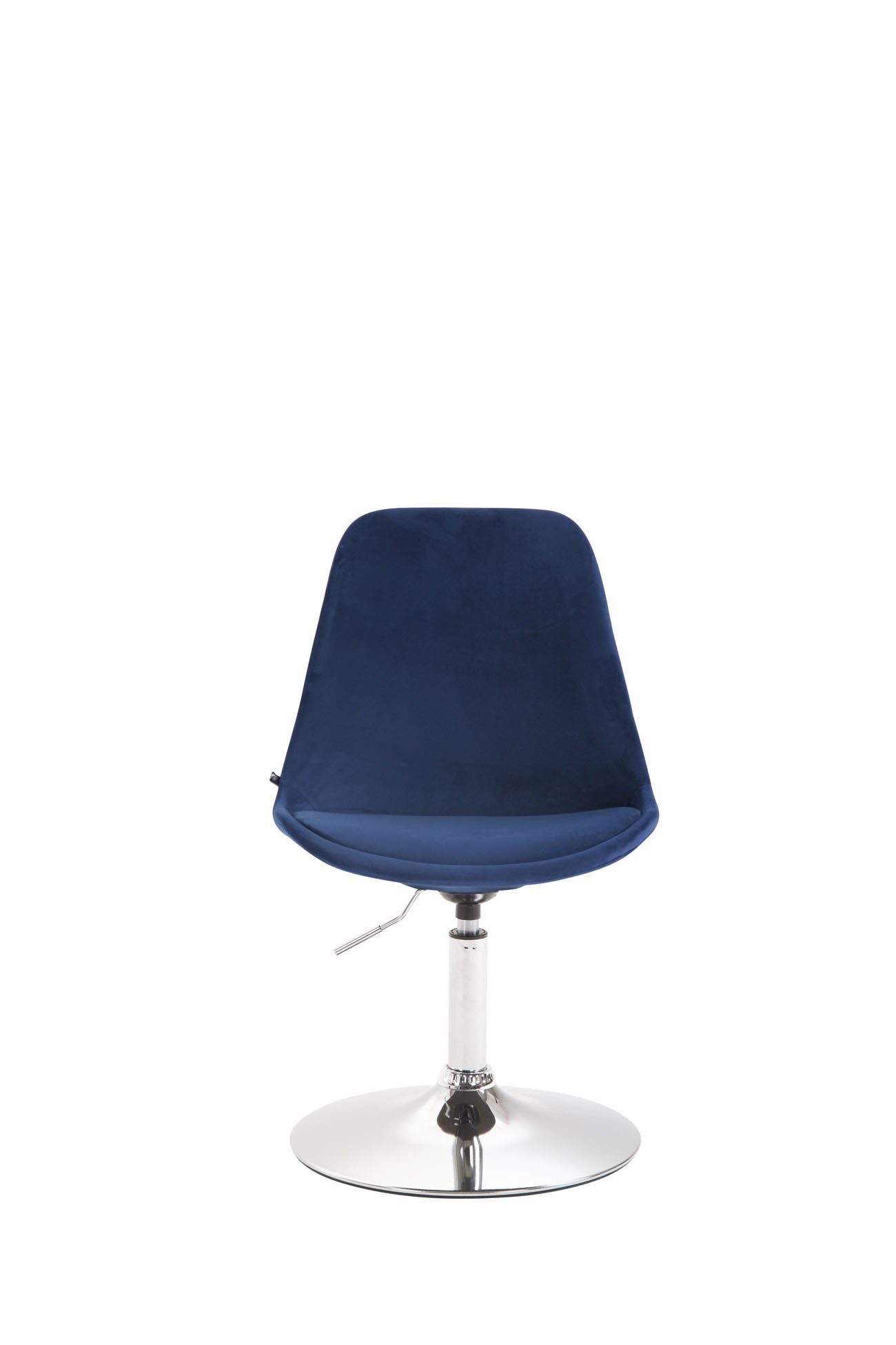 Esszimmerstuhl Sitzfläche Sitzfläche: hochwertig Metall gepolsterter Gestell: Mavic Esstischstuhl (Küchenstuhl Wohnzimmerstuhl Polsterstuhl), - - mit - Konferenzstuhl Samt - chrom TPFLiving blau -